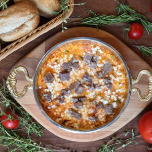 Kavurmalı Kaşarlı Menemen